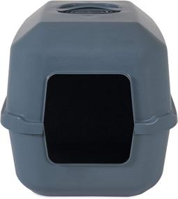 img 3 attached to 🐱 Convenient and Stylish: Petmate Whisker Doodle Hooded Cat Litter Pan Set