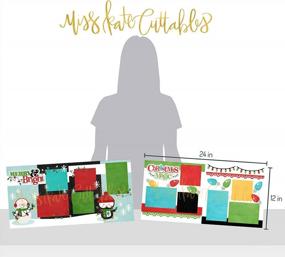 img 3 attached to Two Printed Layouts - Christmas Magic & Merry And Bright - 2-2 Page 12"X12" & 2 Duplicate 6"X6" Bonus Scrapbook Layouts On 80Lb Specialty Paper - Exclusive Original Matching KIT- Miss Kate Cuttables