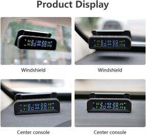 img 3 attached to 🚗 Tire Pressure Monitoring System: Wireless Solar TPMS with Real-Time Display & External Sensors for Car RV SUV MPV Sedan