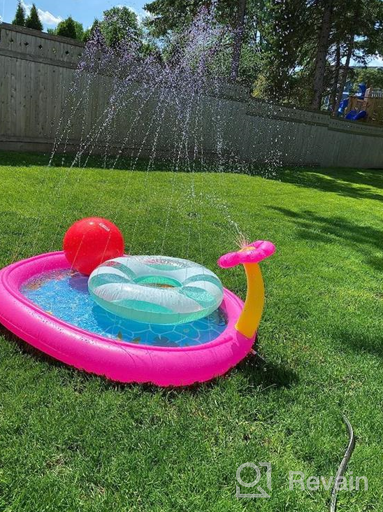 img 1 attached to 68-Inch Tepsmigo Splash Pad: The Ultimate Summer Water Fun For Girls review by Mike Brumfield