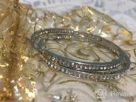 img 1 attached to Sparkling Crystal Rhinestone Hoop Earrings For Brides review by Michelle Marie