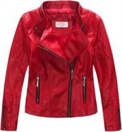 fashionable and durable: ljyh girls faux leather quilted shoulder motorcycle jackets логотип