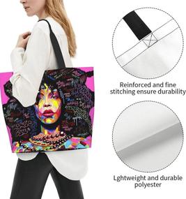 img 1 attached to Wtonlaide Glasses Shoulder Printed Shopping Women's Handbags & Wallets at Totes