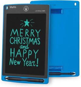 img 4 attached to Mafiti LCD Writing Tablet 8.5 Inch Electronic Writing Drawing Pads Portable Doodle Board Gifts For Kids Office Memo Home Whiteboard Blue