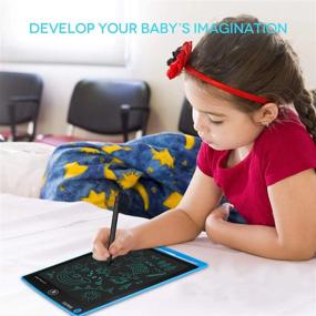 img 1 attached to Mafiti LCD Writing Tablet 8.5 Inch Electronic Writing Drawing Pads Portable Doodle Board Gifts For Kids Office Memo Home Whiteboard Blue