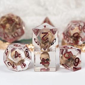 img 3 attached to D&D Skull Dice Set For Dungeons And Dragons RPG MTG And Table Games - UDIXI Polyhedral Dice Set - Ideal For DND, D&D Dice Set, And Other Gaming Needs