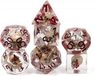 d&d skull dice set for dungeons and dragons rpg mtg and table games - udixi polyhedral dice set - ideal for dnd, d&d dice set, and other gaming needs логотип