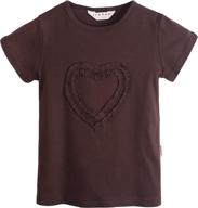 👚 heart shaped sleeve t shirt for girls - ipuang girls' clothing - tops, tees & blouses logo