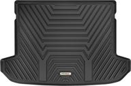 🚚 yitamotor cargo trunk mats: custom fit black tpe trunk liner for 2017-2022 kia sportage - all weather protection logo