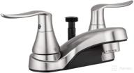 🚿 dura faucet df-pl720lh-sn brushed satin nickel rv bathroom faucet: winged levers, shower hose diverter логотип