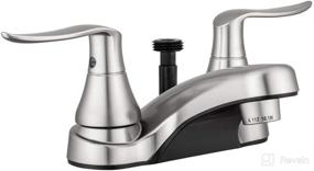 img 4 attached to 🚿 Dura Faucet DF-PL720LH-SN Brushed Satin Nickel RV Bathroom Faucet: Winged Levers, Shower Hose Diverter