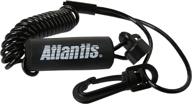 🌊 atlantis a7459 black standard floating lanyard: secure and convenient water-proof neck strap логотип