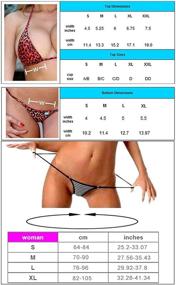 img 1 attached to SHERRYLO Fishnet Triangle Through Bikinis Women's Clothing ~ Swimsuits & Cover Ups