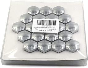 img 1 attached to 🔧 Premium Silver Lug Nut Bolt Cove Caps Set with Removal Tools - 20 Pcs Universal 17mm