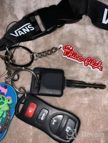 img 8 attached to THICC FIL Keychain - Gift for Couples with Men's Accessories for Key Rings & Chains