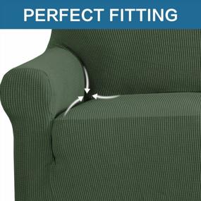 img 1 attached to Protect Your Furniture With High-Stretch Chair Covers In Durable Spandex Fabric - Non-Skid And Machine Washable!