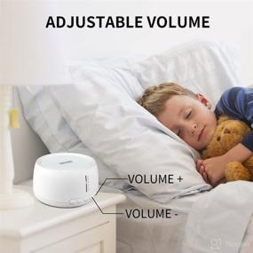 img 1 attached to 🔊 30-Looping Natural Soothing Sounds Sound Machine, Auto-Off Timer Setting, Sleep Sound Machine for Babies, Adults, Kids - Classic White Noise Machine