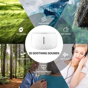 img 3 attached to 🔊 30-Looping Natural Soothing Sounds Sound Machine, Auto-Off Timer Setting, Sleep Sound Machine for Babies, Adults, Kids - Classic White Noise Machine