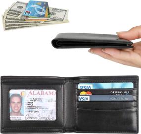 img 2 attached to Dante Blocking Cowhide Leather Men Men's Accessories ... Wallets, Card Cases & Money Organizers