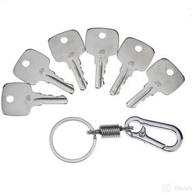 img 3 attached to 🔑 ZTUOAUMA Set of 6 Keys Ignition Keys with Key Chain for John Deere Equipment - Model #AR51481