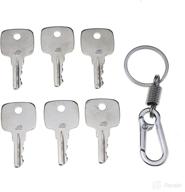 🔑 ztuoauma set of 6 keys ignition keys with key chain for john deere equipment - model #ar51481 logo