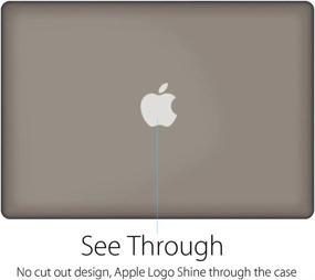 img 3 attached to Матовый жесткий чехол UESWILL для MacBook Pro 13 дюймов (Retina, начало 2015 г. - конец 2012 г.) A1502 / A1425 - серый
