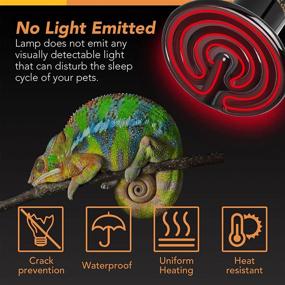 img 2 attached to 🔥 Simple Deluxe 40W Reptile Heat Lamp Bulb: Ceramic Heat Emitter for Effective Brooder Coop Heating