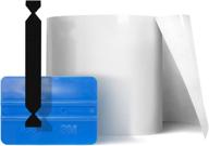 🛡️ vvivid clear bra paint protection vinyl wrap film - bulk roll with 3m squeegee and black felt applicator (6" x 120" / 10ft) логотип