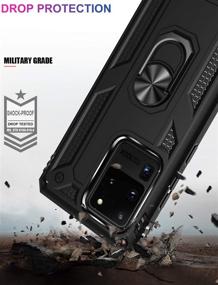 img 1 attached to 📱 LUMARKE Galaxy S20+ Ultra Case with Magnetic Kickstand, Military Grade Heavy Duty Cover, 16ft Drop Test Protection, Car Mount Holder Compatible, Protective Phone Case for Samsung Galaxy S20 Ultra - Black