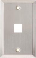 🔘 leviton 43080-1s1 1-port stainless steel wall plate for sg qp логотип