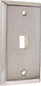 img 3 attached to 🔘 Leviton 43080-1S1 1-Port Stainless Steel Wall Plate for SG QP