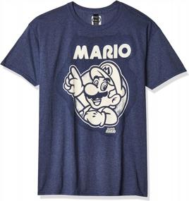 img 4 attached to 🎮 Premium Heather Nintendo Mario T Shirt: Relive the Adventure!