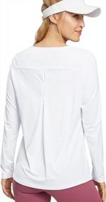 img 4 attached to Women'S Long Sleeve Running Shirt: Quick Dry, Moisture Wicking & UV Protection For Workouts & Hiking - Promover