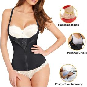 img 1 attached to Eleady Women'S Steel Boned Underbust Waist Trainer Cincher Body Shaper Vest With Adjustable Straps