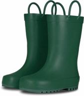 stylish and durable: lone cone elementary collection - natural rubber rain boots for kids logo