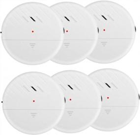img 4 attached to Window Alarm 125DB Loud Vibration Sensors Alarm-Easy Installation - Fits For Home, Office,Apartment & RV Security (6 Set White)