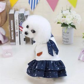 img 3 attached to Women'S L Size Navy Cosplay Pet Dog Cotton Jumpsuit Camp Clothes