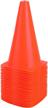 set of 10-24 plastic traffic cones for soccer, basketball & football training - 4 colors logo