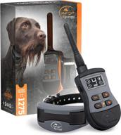 🐕 sportdog brand sporttrainer 1275 remote trainer - oled screen, 3/4 mile range - waterproof, rechargeable dog training collar with tone, vibration, static - black logo