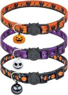 enhanced seo: kooltail breakaway cat collar set - 3 pack of adjustable floral safety kitten collars with bells logo