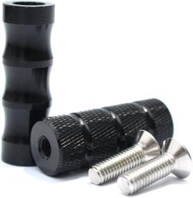 img 4 attached to 🏍️ CNC Motorcycle Knurled Shifter Peg: Anti-Skid Gear Shift Brake Lever Foot Pegs Pedal - Fits Honda Suzuki Yamaha Kawasaki Ducati Aprilia