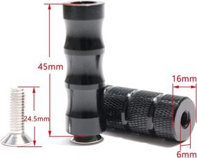 img 3 attached to 🏍️ CNC Motorcycle Knurled Shifter Peg: Anti-Skid Gear Shift Brake Lever Foot Pegs Pedal - Fits Honda Suzuki Yamaha Kawasaki Ducati Aprilia