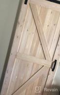 img 1 attached to SMARTSTANDARD 42x84 Sliding Barn Door Kit: DIY Unfinished Solid Spruce Wood Panelled Slab, K-Frame, Natural Finish - Includes 7ft Hardware & Handle review by Dave Sidhu