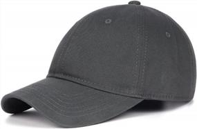 img 4 attached to Small Head Baseball Cap For Petite Size - Zylioo Adjustable Tiny Fitted Golf Cap