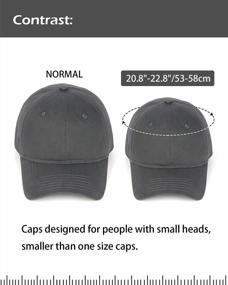 img 3 attached to Small Head Baseball Cap For Petite Size - Zylioo Adjustable Tiny Fitted Golf Cap