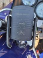 img 1 attached to IMESTOU Wireless Motorcycle Phone Mount With QC3.0 Charger And USB C - Universal Handlebar/Rear-View Mirror Holder For 4.0-7.0" Cellphones, Compatible With 12V/24V Motorcycles Or USB A Sockets review by Evan Austin
