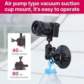 img 2 attached to ULANZI SC-02 Suction Mount Magic Arm Bracket: Secure DSLR & GoPro Action Camera Video Shooting!