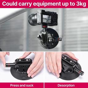 img 3 attached to ULANZI SC-02 Suction Mount Magic Arm Bracket: Secure DSLR & GoPro Action Camera Video Shooting!