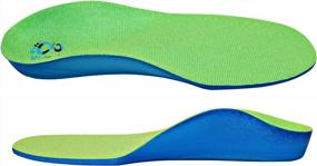 img 1 attached to KidSole Neon Fix Orthotic Insole - Premium Grade Support For Flat Feet & Arch (18 CM) - Toddler Sizes 10-12