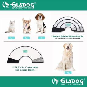 img 2 attached to 3 PCS GLADOG Soft Dog Cone Collar - Except XL Size - Adjustable E-Collar For Large/Medium/Small Dogs & Cats After Surgery Recovery